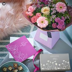 Mother's Day Pastel Gift Box Chocs and Card