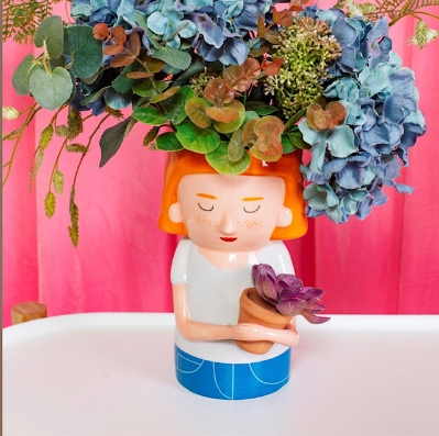 Plant mum vase with mini planter